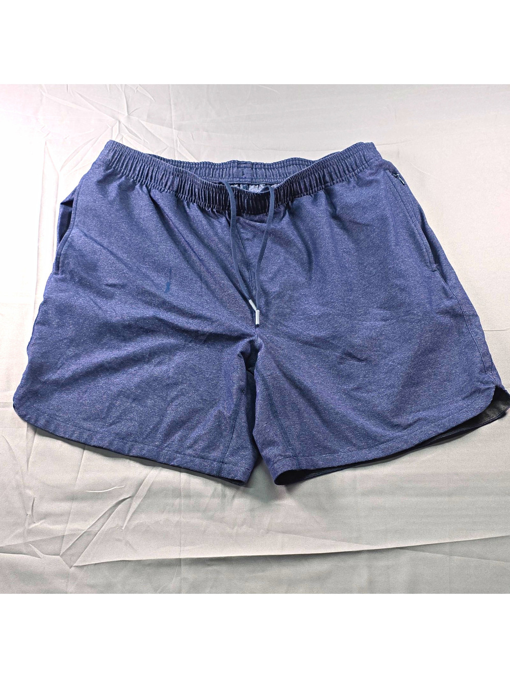 Rhone Performance Athletic Shorts Heathered Navy Blue L